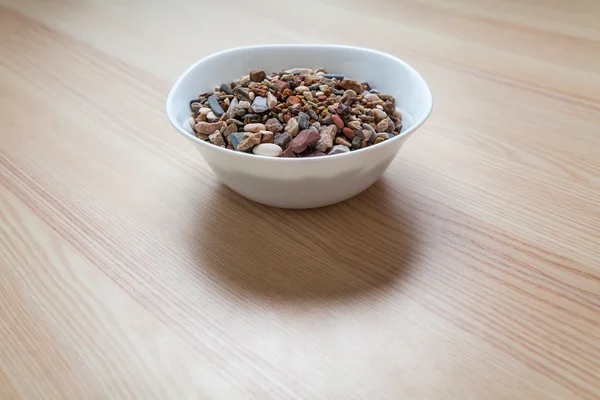 Gravel meal on a table — Stock Photo, Image