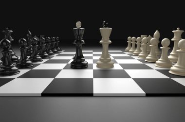3D Satranç render