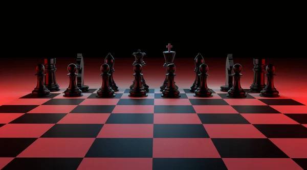 3D chess render — Stock Photo, Image