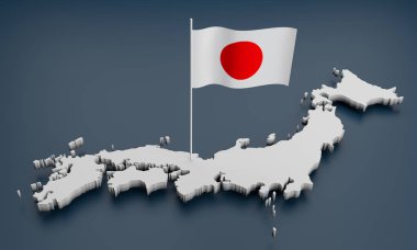 3D Japonya Haritası