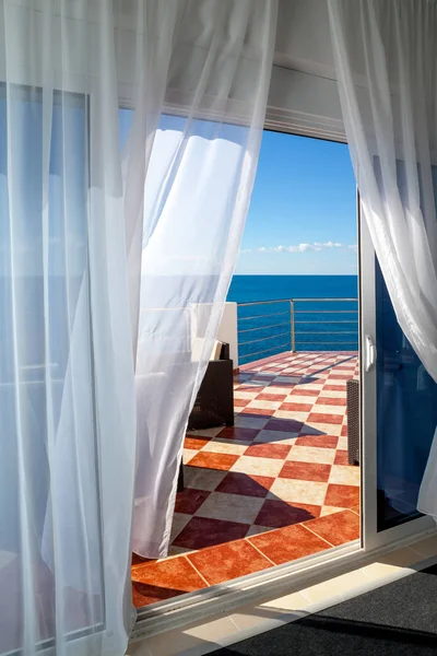 Terrace with a sea view — Stock Photo, Image