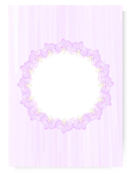 Modèle Vertical Violet Clair Avec Fond Rayé Dans Motif Circulaire — Image vectorielle