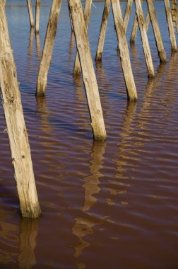 Mavi ve kırmızı soyut