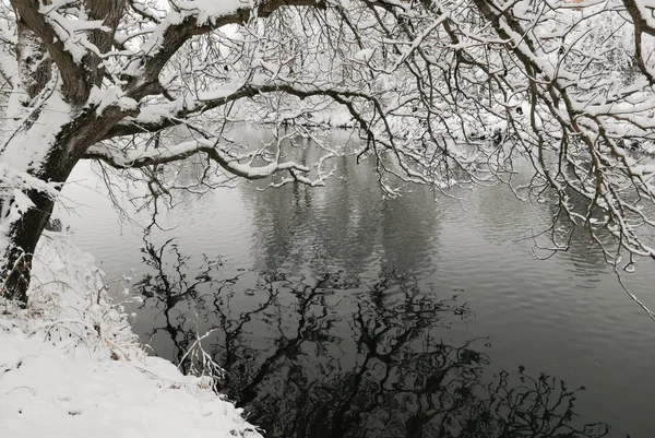 Snowy river bild — Stockfoto