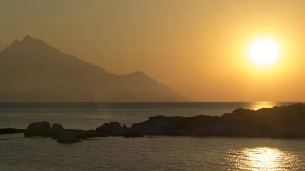 Образ восхода солнца в Греции — стоковое фото