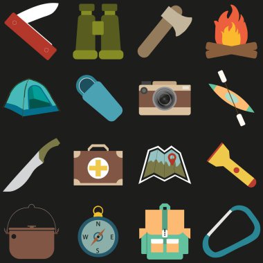 Kamping simge kümesi. 