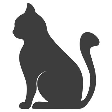 kedi simgesi vektör illüstrasyonu.