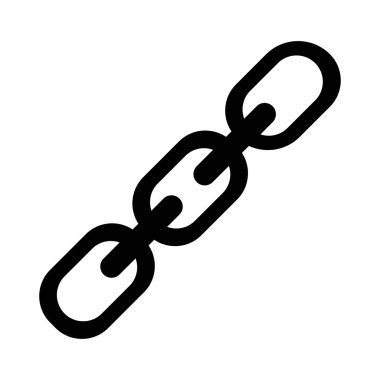 Beyaz arka plan üzerinde izole trendy düz stil zinciri simgesini. Web sitesi tasarımı, logo, app, UI bağlantı simgesi. Vektör çizim, Eps10.