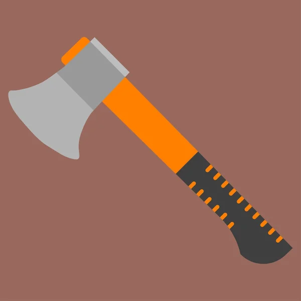 Flat Icon Hatchet Elementti Vektori Kuvitus Tasainen Kuvake Axe Eristetty — vektorikuva