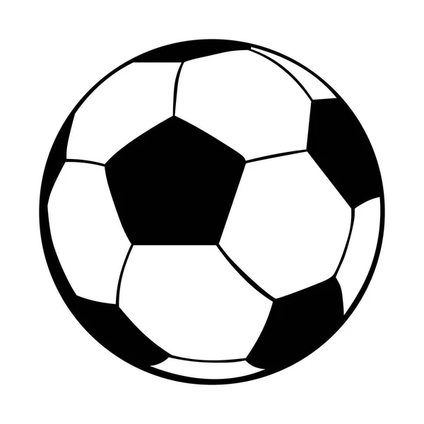 Μπάλα Εικονίδιο Απομονωμένες Μαύρο Και Άσπρο Αντικείμενο Άθλημα Εικονογράφηση Διάνυσμα — Διανυσματικό Αρχείο
