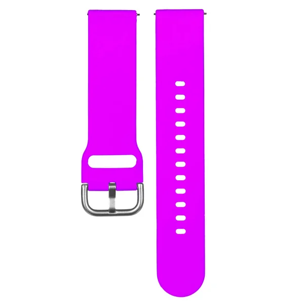 Correa de silicona púrpura para relojes deportivos y dispositivos inteligentes — Foto de Stock