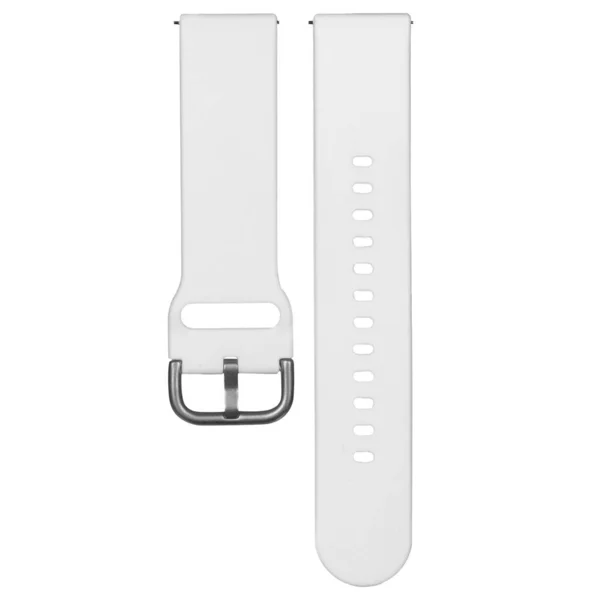 Білий силіконовий ремінь для спортивних годинників і розумних гаджетів — стокове фото