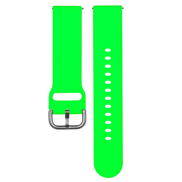 Zielony pasek silikonowy do zegarków sportowych i inteligentnych gadżetów — Zdjęcie stockowe