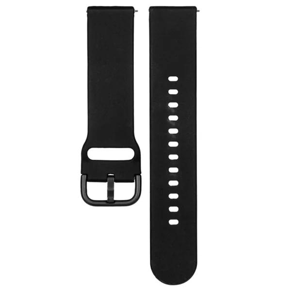 Black silicone strap for sports watches and smart gadgets — 스톡 사진