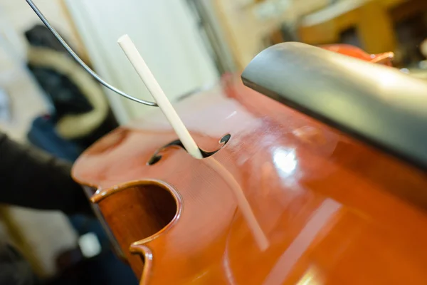 Manufacture of violin and violin — Stock Photo, Image
