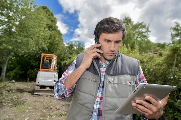 Foreman gesprek — Stockfoto