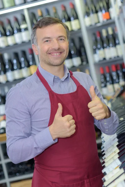 Negócio de vinho de sucesso e boutique — Fotografia de Stock