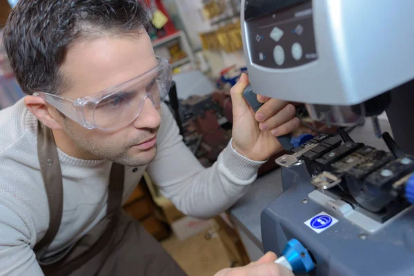 Gericht op de machine — Stockfoto