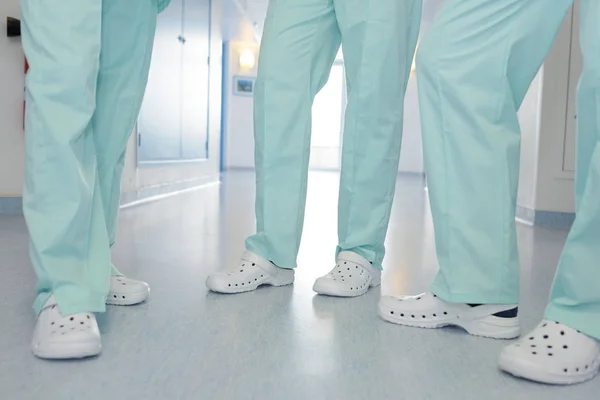 Hospital shoes and atmosphere — Stock Photo, Image