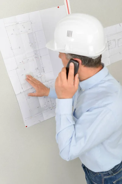 Planning a construction building — Stock Photo, Image