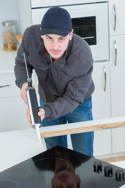 La aplicación de protección y trabajo adicionales — Foto de Stock