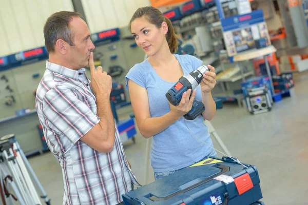 Bohrmaschine und Bohrmaschine — Stockfoto