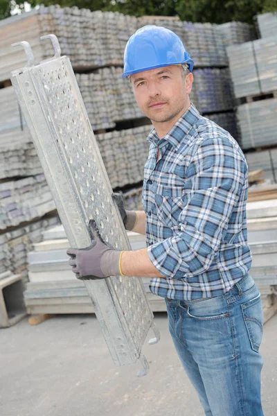 Arbeider in de sector werkzame — Stockfoto