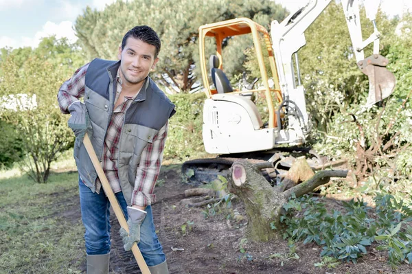 Jardinero se queda atrapado en — Foto de Stock