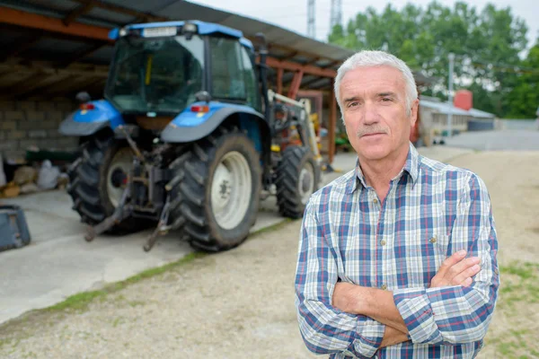 Porträt eines reifen Bauern — Stockfoto