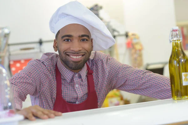 Afro american professional cook — Stock Photo, Image