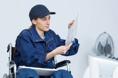 Disabled worker and disabled clipart