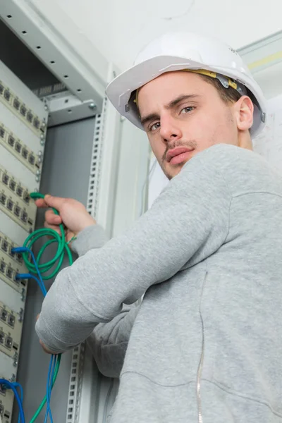 Snijden van de lijn en werk — Stockfoto