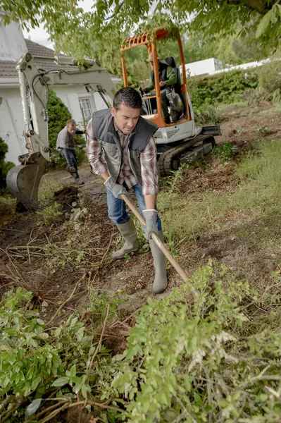 Clearing the garden and agriculture — Stock Photo, Image