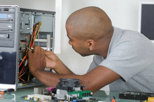 Checking the electrical panel — Stock Photo, Image