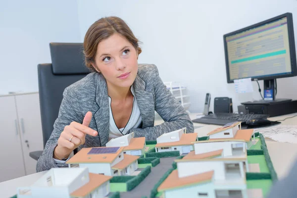 Model of the subdivision — Stock Photo, Image