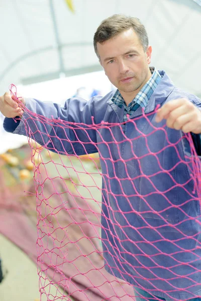 Καλλιεργητής διαλογή δίχτυ — Φωτογραφία Αρχείου