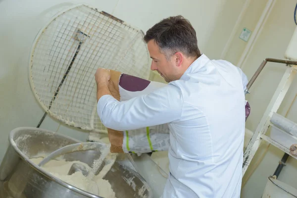 Operaio alimentare industriale e lavoro — Foto Stock