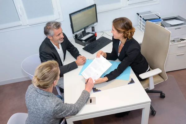 Meeting in office and meeting — Stock Photo, Image