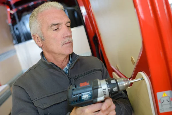 In de fabriek en werk — Stockfoto