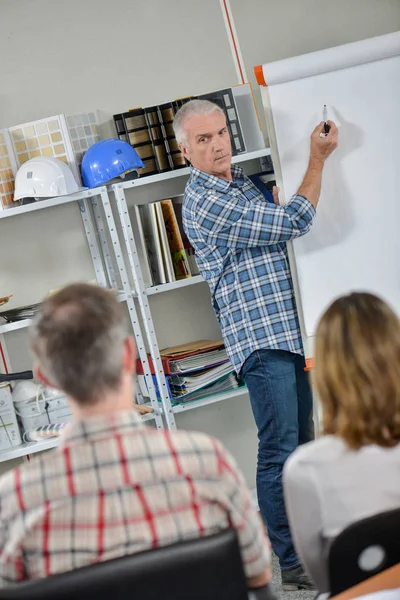 Reunião de trabalho em equipe e homens — Fotografia de Stock