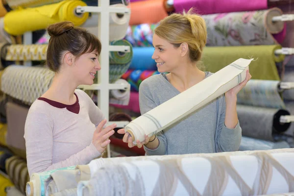 Ladies choosing material and material — Stock Photo, Image