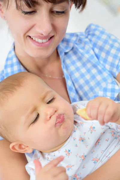 Taking care of a baby — Stock Photo, Image
