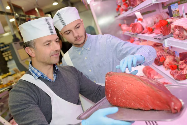 Het rood vlees en werk — Stockfoto