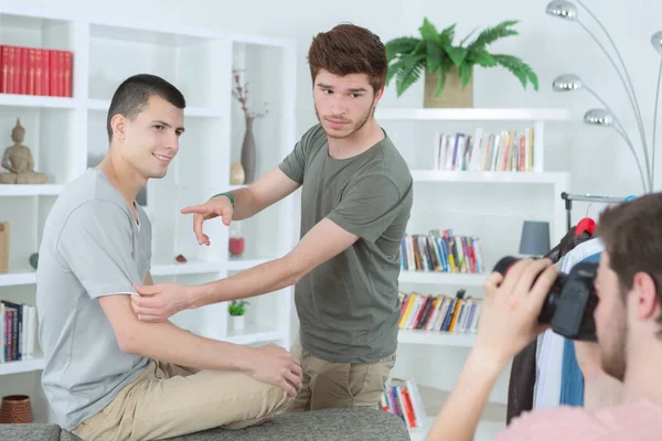 Shooting of men models — Stock Photo, Image