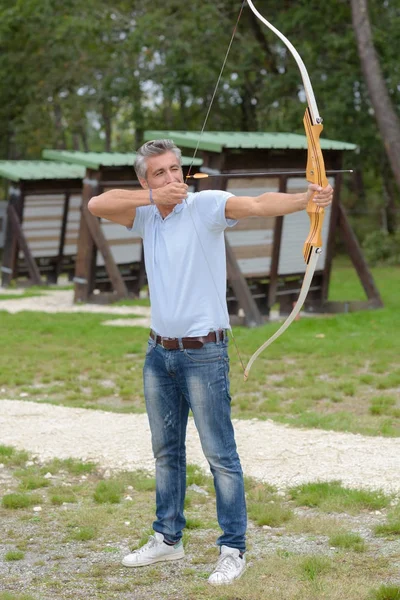 Das Ziel treffen und Erholung — Stockfoto