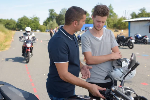 Motorbike test and — Stock Photo, Image