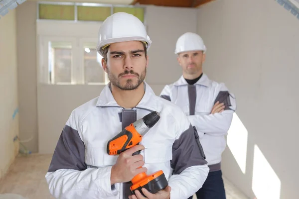 Group of professional industrial workers — Stock Photo, Image