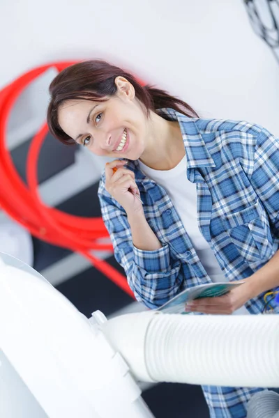 Where should i put those pipes — Stock Photo, Image