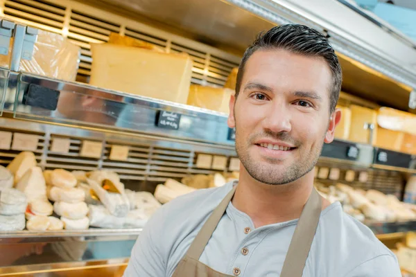 Cheese monger and agriculture — Stock Photo, Image