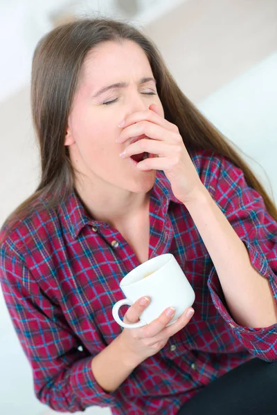 Young female tired and young — Stock Photo, Image